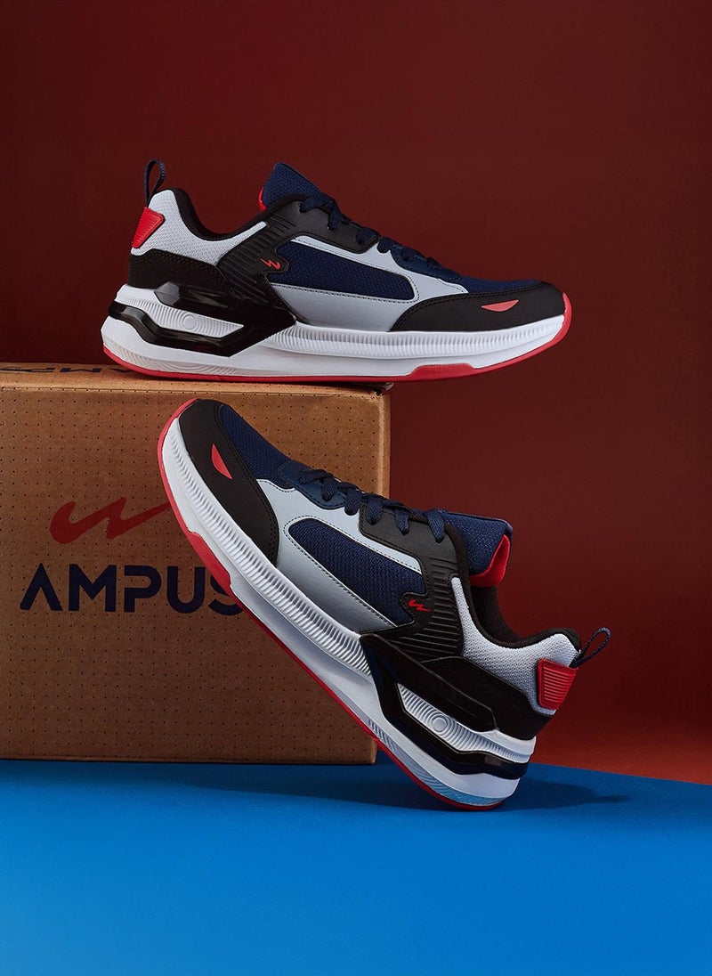 CAMPUS Men Cove Motion Massage Tech Lace-Up Sneakers-Dark Navy - Image 3