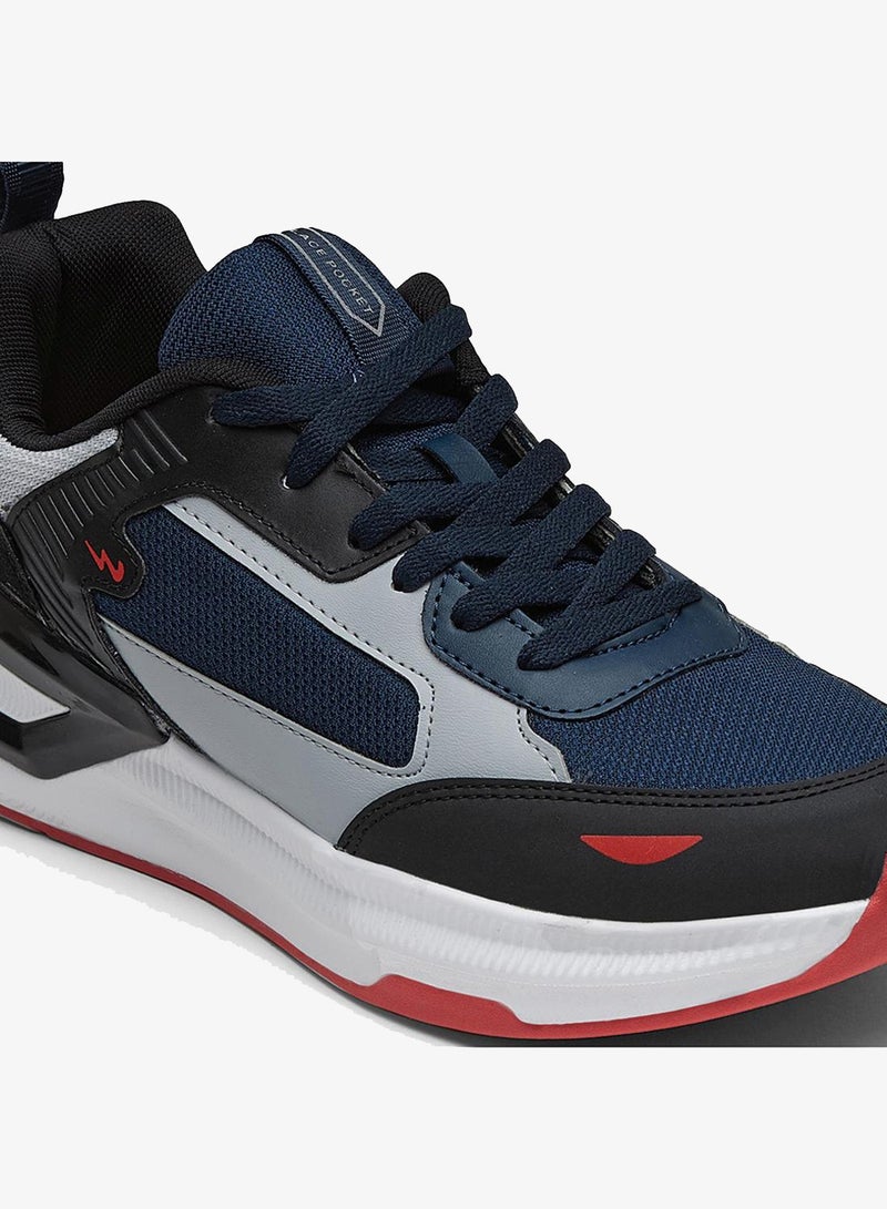 CAMPUS Men Cove Motion Massage Tech Lace-Up Sneakers-Dark Navy - Image 5