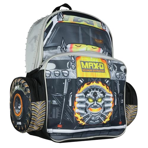 INTIMO Monster Jam Backpack MaxD Maximum Destruction 3D Monster Truck Kids School Book Bag with Laptop Tech Sleeve 16 - Image 3