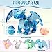 Deekin 7 Pcs Dragon Toy Set 16 Inch Large Dragon Stuffed Animal with 4 Baby Plush and 2 Eggs in Mommys Belly Dinosaur Plushies Gifts for Boys Girls BirthdayCute Style - Image 2