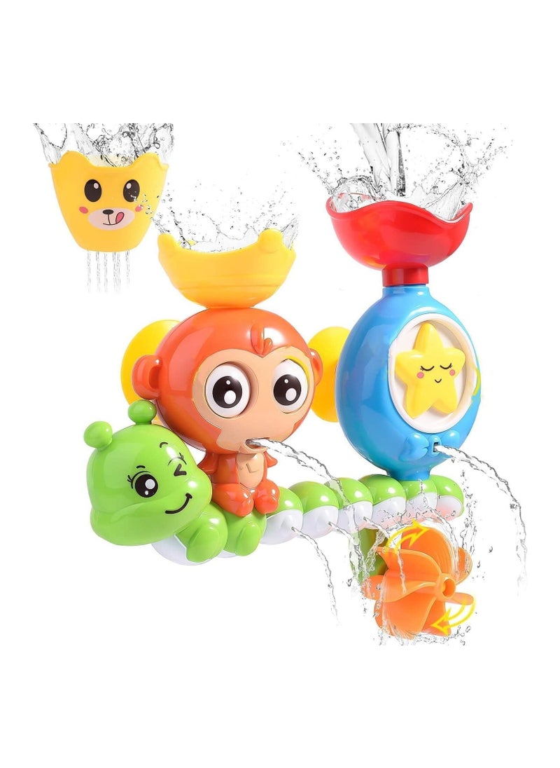 TOY GARDEN - Baby Bath Toy for Toddlers | Spinning Gear & Googly Eyes | Sensory Development Bath Tub Toy for Kids 2-5 Years | Engaging Bath Time Fun - Image 1