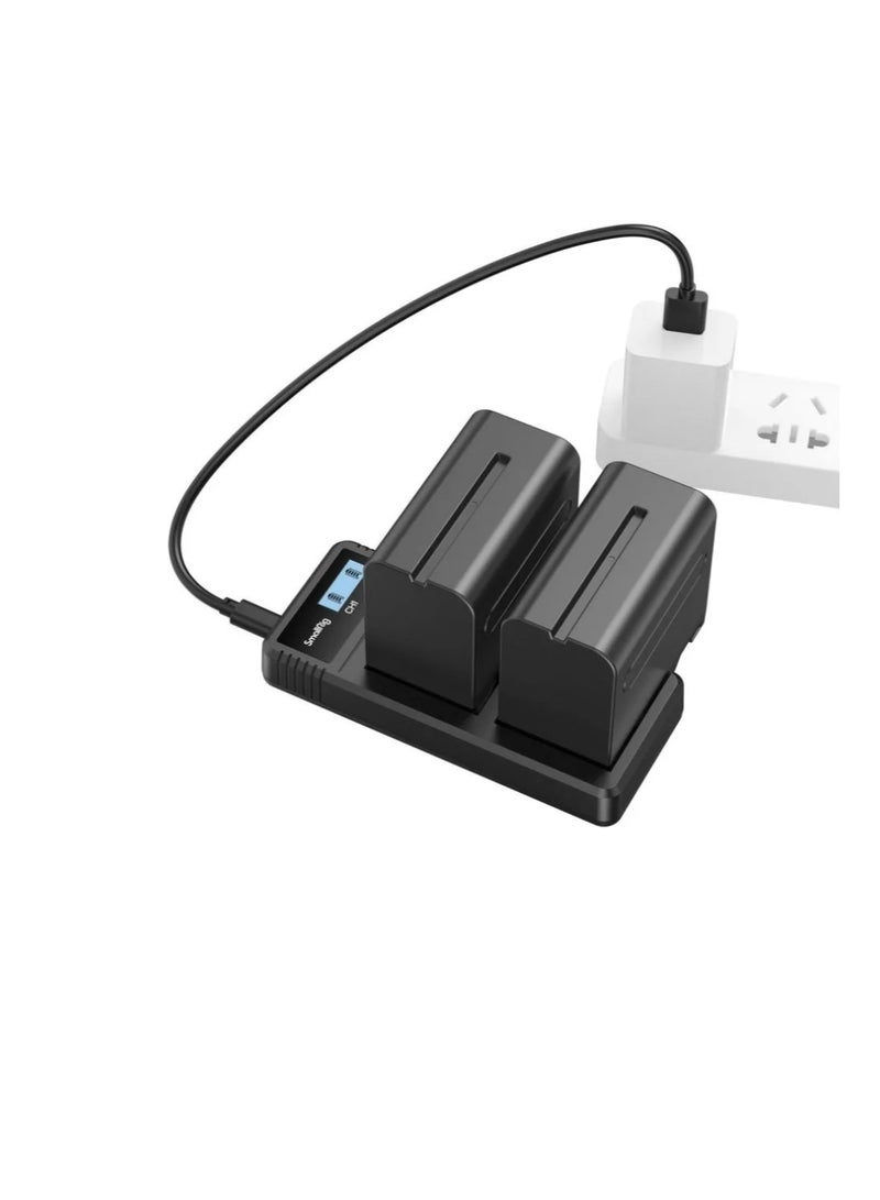 SmallRig NP-F970 Battery and Charger Kit – 7800mAh High-Capacity Replacement Batteries with Dual Charger for Sony NP-F970/NP-F750/NP-F550, Compatible with Sony FX3, A7 IV, A7S III, Canon R5/R6, Nikon Z8, LED Lights & Monitors - Image 5