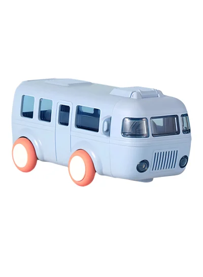 flâneur Bus-Shaped Water Bottle 500ml with Wheels - BPA-Free Bottle for Kids, Perfect for School and Travel, Durable and Stylish, Easy to Carry, Lightweight Hydration for Students