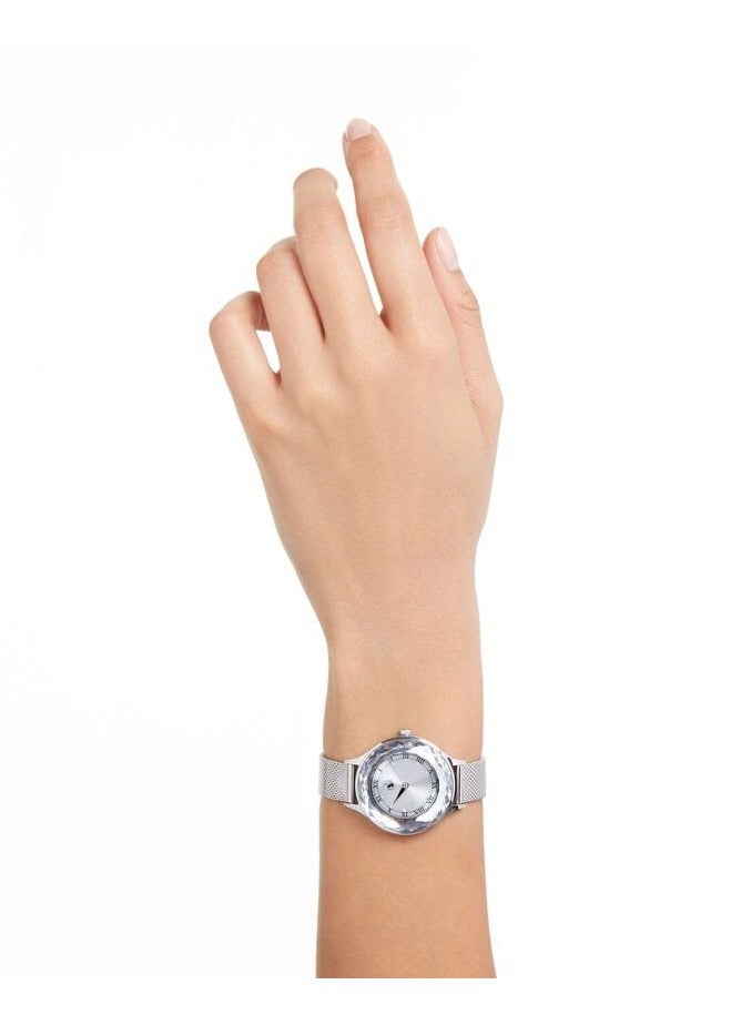 SWAROVSKI ساعة سواروفسكي أوكتيا نوفا بقرص فضي وسوار شبكي من الفولاذ - Image 2