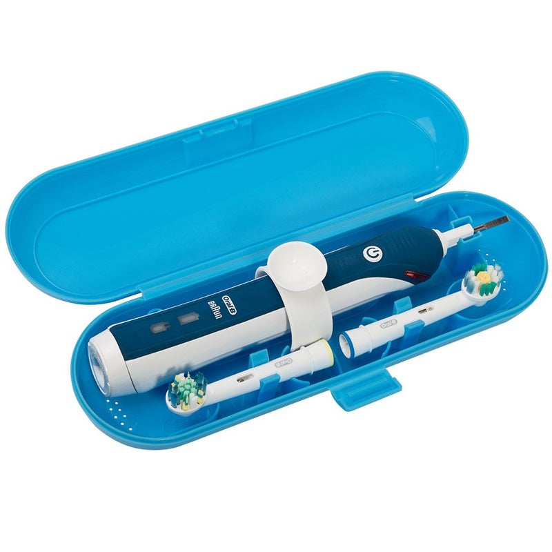 Nincha Plastic Electric Toothbrush Travel Case for Oral-B Pro Series, Blue - Image 1