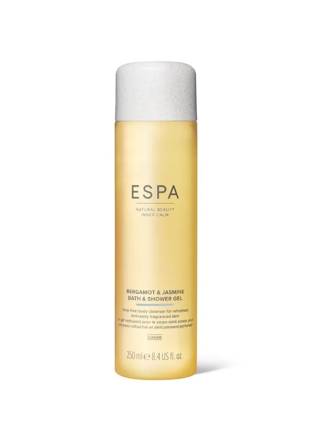 ESPA Bergamot and Jasmine Bath and Shower Gel 250ml - Image 1