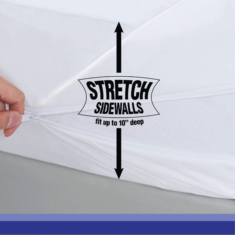 Bed Bug Blocker All-in- 1 Mattress Encasement, Full, White - Image 4