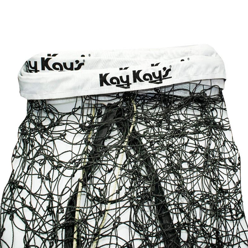 TRIUMPH Kay Kay Volley Ball Net VB102-T Nylon Black with 4 Side Tetron Tape and Both Side Nylon Rope 10 Mesh (with Carry Bag) - Image 3