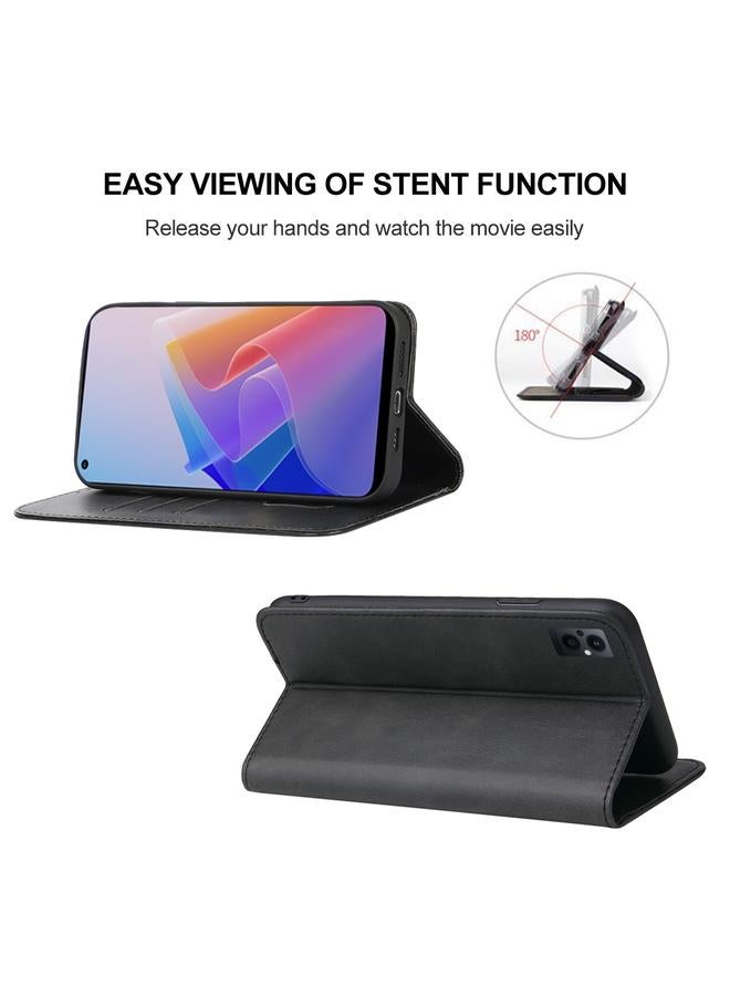 erorex Case For OPPO F21 Pro 5G Magnetic Closure Leather Phone Case - Image 4