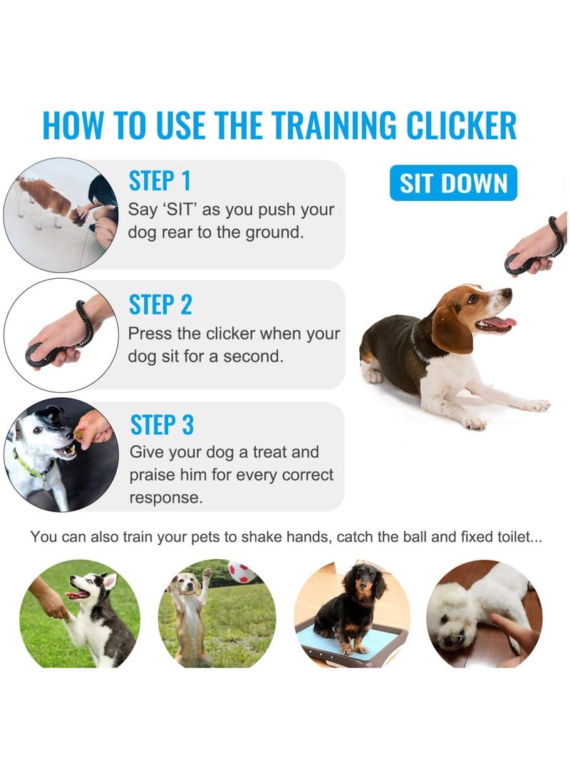 عام مقراف الكلاب، [2 قطعة، متعدد الألوان]، مقراف تدريب مع حزام يد للكلاب والقطط والخيول. - Image 2