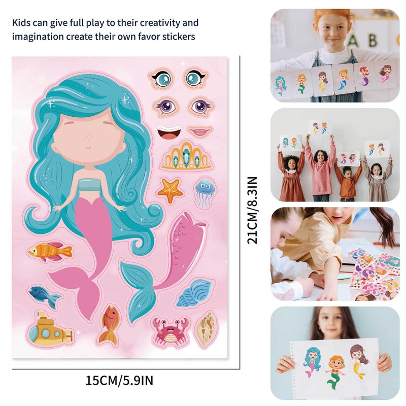 Cm2302001 Children Mermaid Princess Diy Jigsaw Puzzle Hand Account Puzzle Cartoon Sticker - Image 4