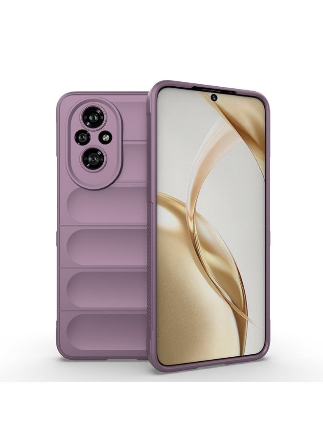 Phantom Shield Silicone Case with Anti-Scratch Soft Microfiber Lining, High Resilience Rubber Full Body Shockproof Cover Compatible with Honor 200 (Lavender) - Image 1