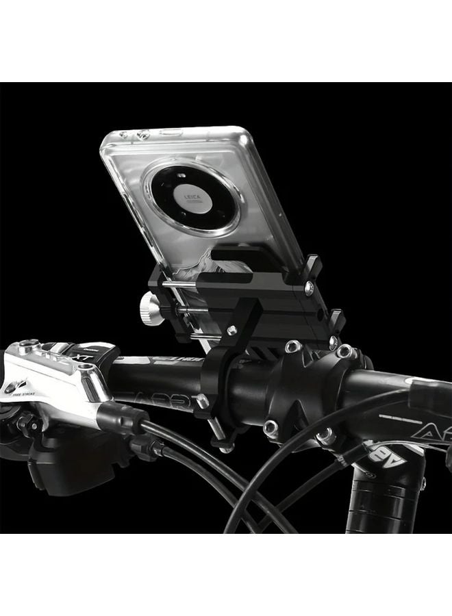 Black Green Aluminum Alloy Bike Phone Mount 5 Claw Cycling Holder - Image 2