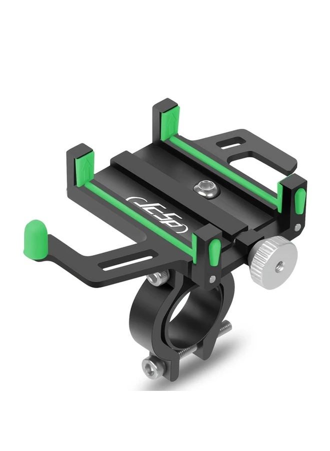 Black Green Aluminum Alloy Bike Phone Mount 5 Claw Cycling Holder - Image 1