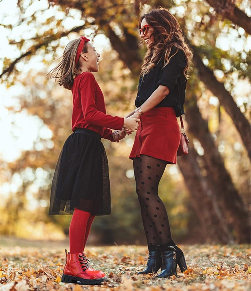 DADAWEN Boys Girls Glitter Ankle Boots Lace Up Waterproof Combat Shoes With Side Zipper for Toddler/Little Kid/Big Kid - Image 2