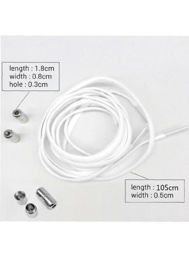 MXN 6 PCS shoelaces, Tieless Elastic Shoe Laces, Elastic No Tie Shoelaces Shoe Laces For Kids and Adult Sneakers Shoelace - Image 2