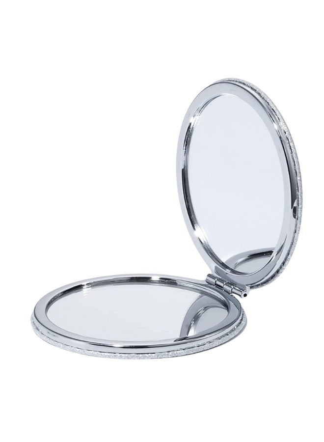 Happy Home Mini Makeup Mirror for Women Men Girls, Stylish Round Multicolor Cosmetic Mirror for Travel - Image 2