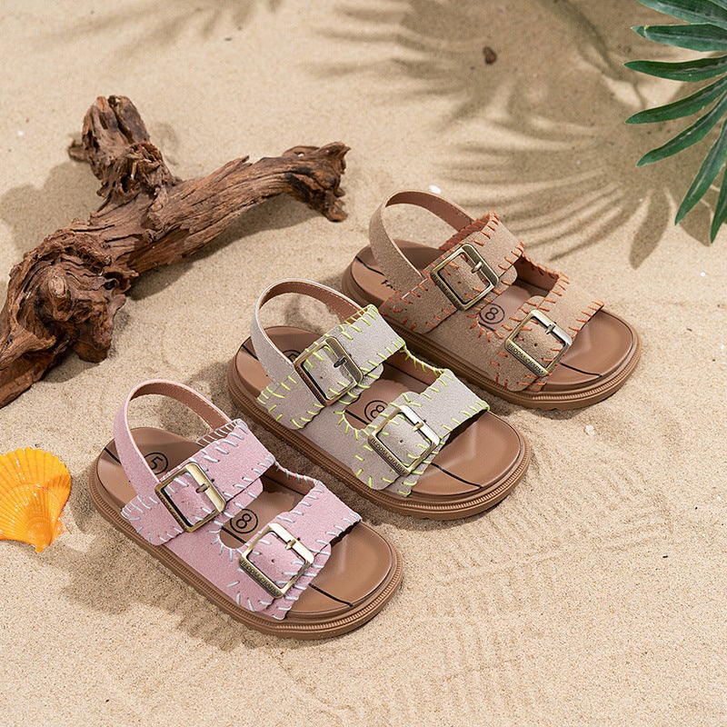 French Style One-Word Birkenth Slippers Women'S Outwear 2025 Spring And Cork Bocken Shoes Platform Beach Holiday Sandals - Image 5