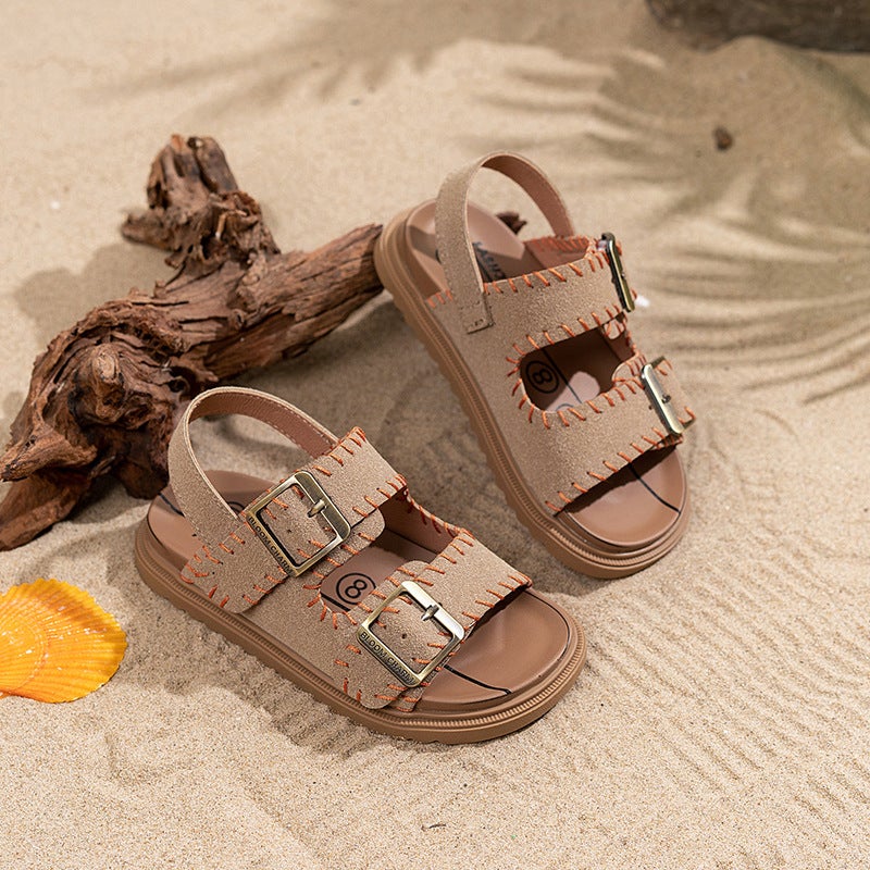 French Style One-Word Birkenth Slippers Women'S Outwear 2025 Spring And Cork Bocken Shoes Platform Beach Holiday Sandals - Image 4