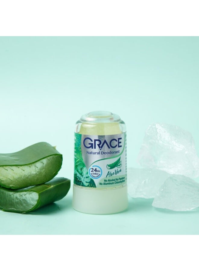 Grace Alum Deodorant Aloe Vera Extract formula 70g - Image 2