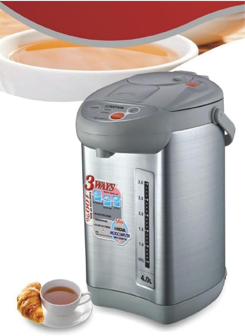 NOVA - Hot Water Dispenser Thermo Pot With Re-Boil, Keep Warm Function. 750 Watts" 4.0Litres - Image 1