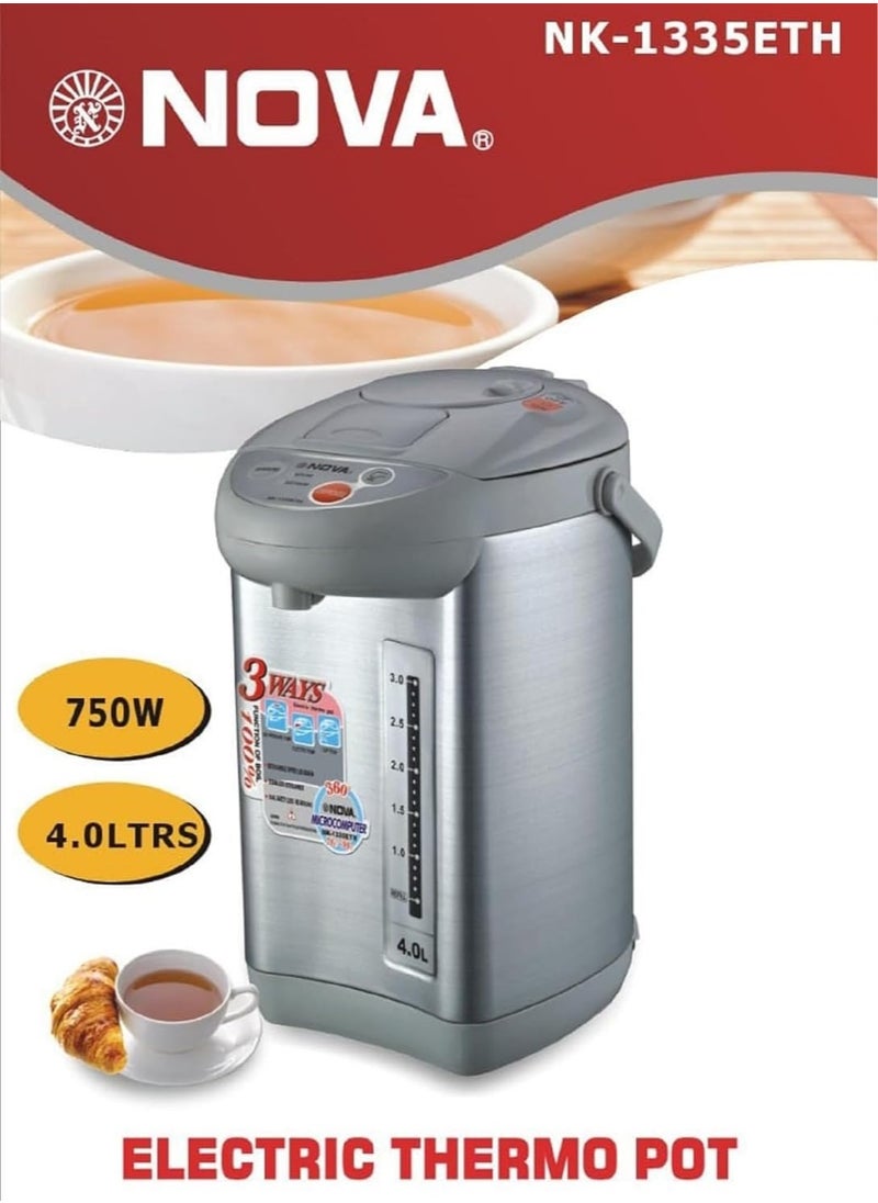 NOVA - Hot Water Dispenser Thermo Pot With Re-Boil, Keep Warm Function. 750 Watts" 4.0Litres - Image 1