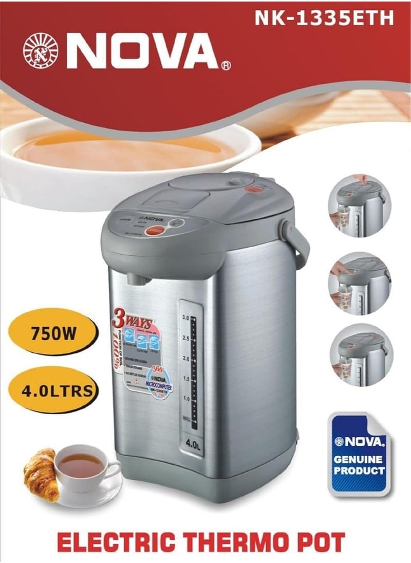 NOVA - Hot Water Dispenser Thermo Pot With Re-Boil, Keep Warm Function. 750 Watts" 4.0Litres - Image 1