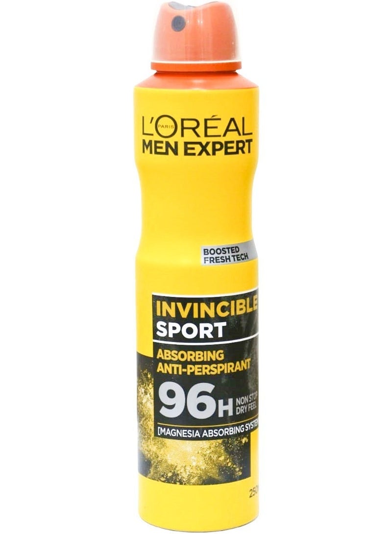 لوريال باريس لوريال مين اكسبيرت مزيل العرق بخاخ حماية قصوى لا يقهر 250 مل - Image 1