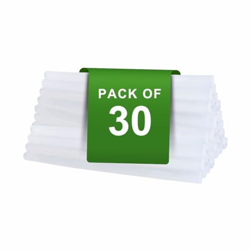 VCR 07mm Glue Sticks for Glue Gun - 07mm x 165mm in Length - Hot Melt Transparent Glue Stick - Pack of 30 - Bonding Adhesive Glue Sticks for DIY - Arts Crafts - Schools and Industries - Image 1