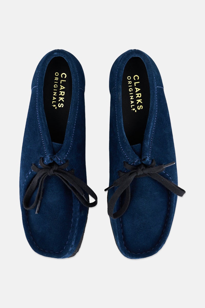 clarks أحذية نسائية من نوع والابي برباط، أزرق داكن - Image 4