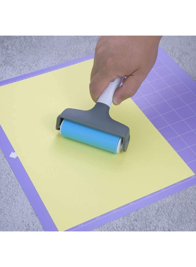 AOOIIN Rubber Brayer Roller Mat Tweezers Remover Tool Set Craft Stamping Brayers for CricutSilhouetteBrother and Printmaking - Image 2