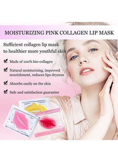 NIYET 30 Pieces Of Moisturizing Collagen Crystal Lip Mask Antiageing & Anti Chapped Reduce Lip Wrinkles Fade Lip Color Make Skin Smooth And Firm Collagen Lip Pieces (Rose)  - Image 4