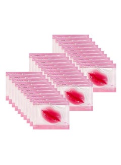 NIYET 30 Pieces Of Moisturizing Collagen Crystal Lip Mask Antiageing & Anti Chapped Reduce Lip Wrinkles Fade Lip Color Make Skin Smooth And Firm Collagen Lip Pieces (Rose)  - Image 1