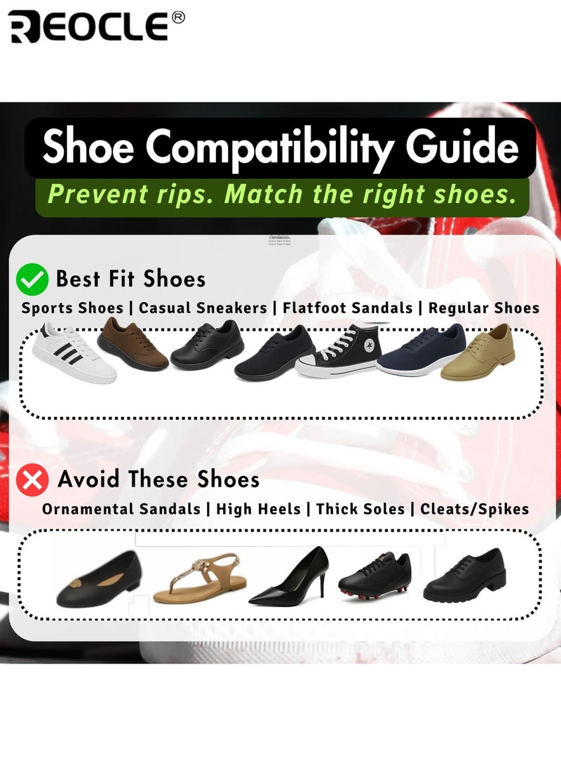 REOCLE 3pcs Unisex Reusable Waterproof Shoe Covers Rainwear Boot Durable Latex Shoe Covers Non-Slip Outdoor Footwear Easy to Clean Hand Wash Only Size 34-37 - Image 4