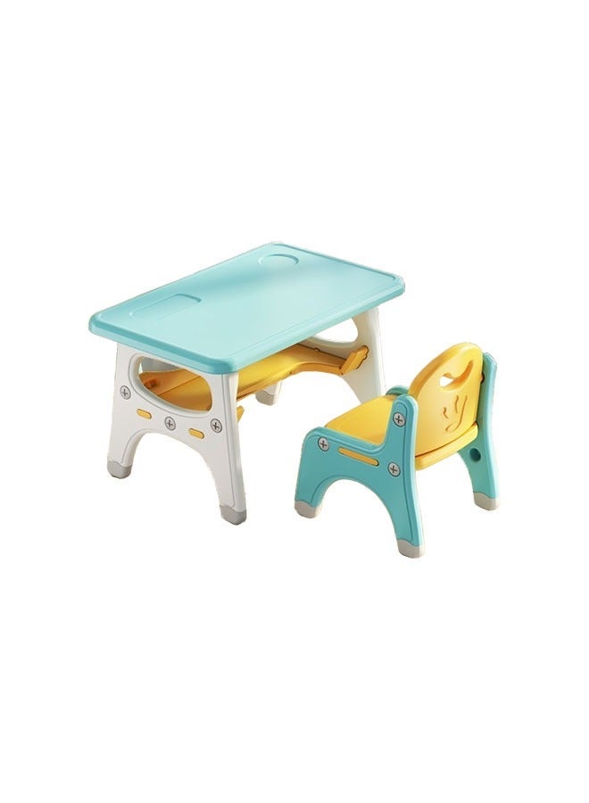 JSAITOYS Children's Set Plastic Game Learning Lifting Durable Table With Chair - Image 1