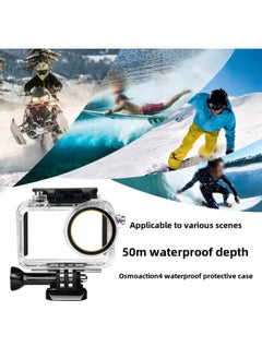Generic For DJI Osmo Action 5/4/3 Waterproof Case Sports Camera Accessories 50M Diving Protective Case-Color:Dji Osmo Action 5/4/3 Waterproof Case  - Image 5