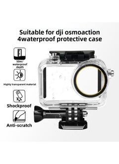 Generic For DJI Osmo Action 5/4/3 Waterproof Case Sports Camera Accessories 50M Diving Protective Case-Color:Dji Osmo Action 5/4/3 Waterproof Case  - Image 3