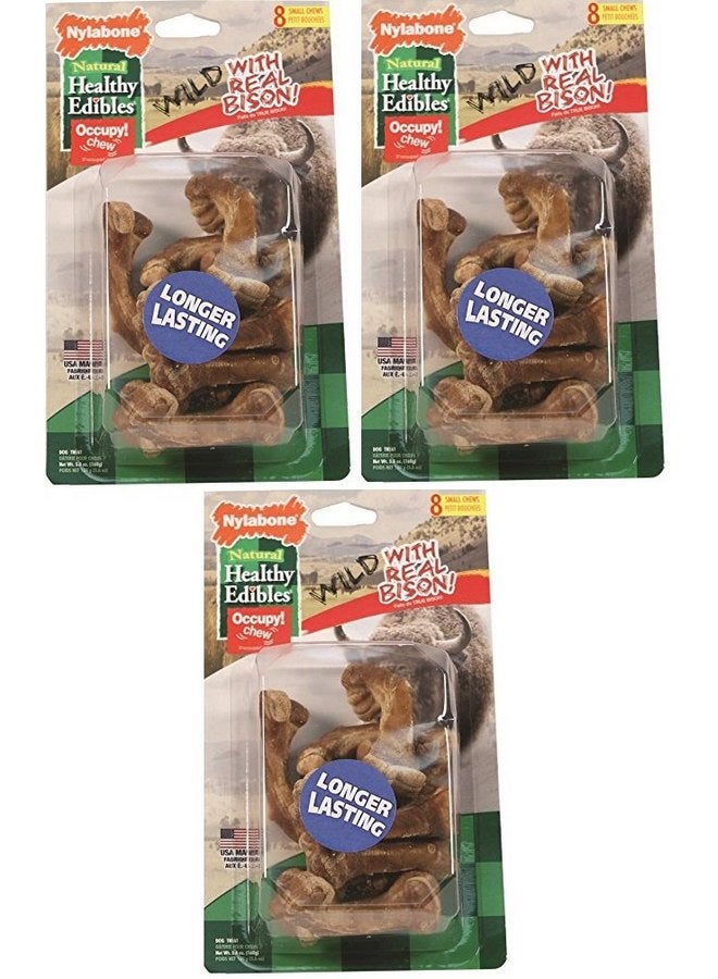 Nylabone Healthy Edibles Wild Bison Bone Small 8ct