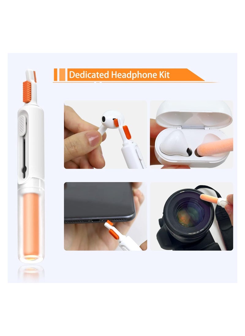 8 in 1 Laptop Screen Keyboard Cleaner Kit, Electronic Cleaning Brush Kit with Cell Phone Stand, Cleaning Tool for Computer/AirPods Pro/iPhone/iPad/MacBook/Earphone/PC with 2ml Mist Spray