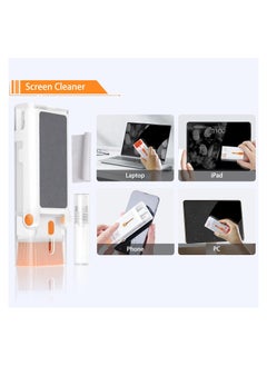 8 in 1 Laptop Screen Keyboard Cleaner Kit, Electronic Cleaning Brush Kit with Cell Phone Stand, Cleaning Tool for Computer/AirPods Pro/iPhone/iPad/MacBook/Earphone/PC with 2ml Mist Spray - pzsku/Z62DF075D79F2B245ECB7Z/45/_/1702139658/4f6123ee-d67a-426a-b72c-c888688ddde8