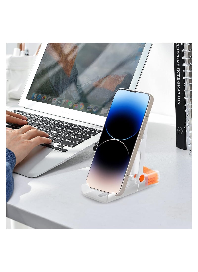 8 in 1 Laptop Screen Keyboard Cleaner Kit, Electronic Cleaning Brush Kit with Cell Phone Stand, Cleaning Tool for Computer/AirPods Pro/iPhone/iPad/MacBook/Earphone/PC with 2ml Mist Spray
