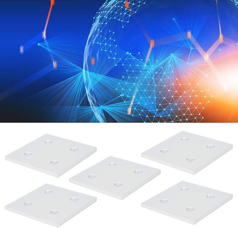 6060 Aluminum Extrusion Profile 4 Hole Vertical Connecting Plate 5Pcs Easy Installation - Image 5