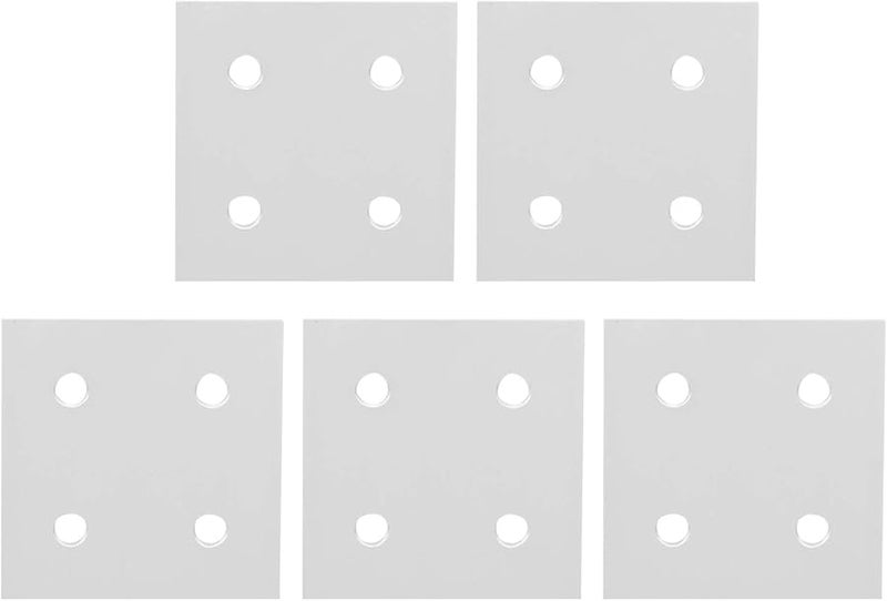 6060 Aluminum Extrusion Profile 4 Hole Vertical Connecting Plate 5Pcs Easy Installation - Image 1