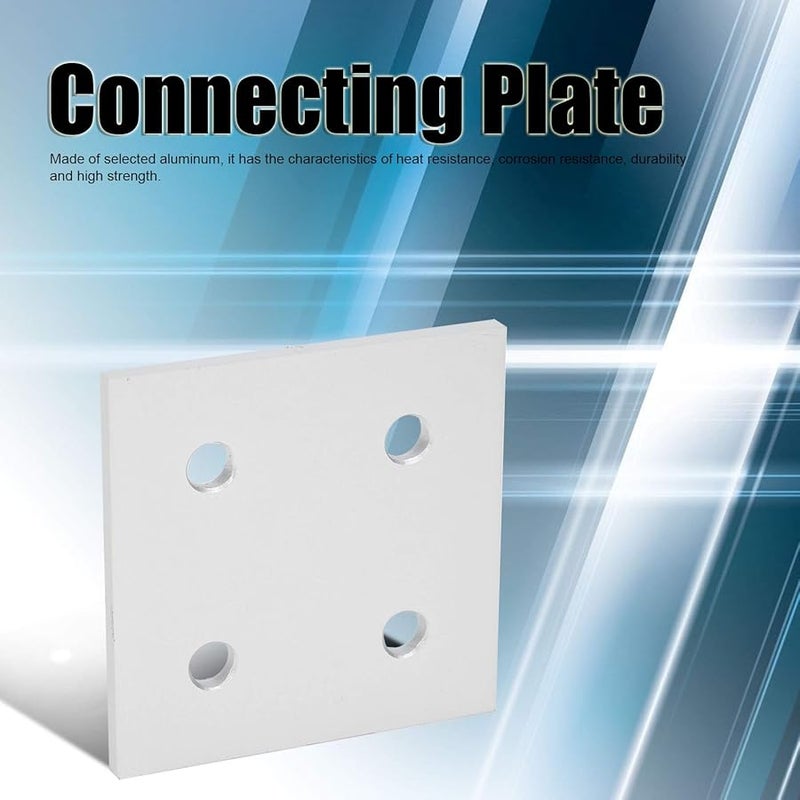 6060 Aluminum Extrusion Profile 4 Hole Vertical Connecting Plate 5Pcs Easy Installation - Image 3
