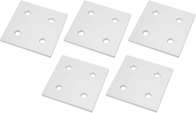 6060 Aluminum Extrusion Profile 4 Hole Vertical Connecting Plate 5Pcs Easy Installation - Image 4