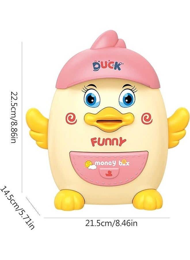Toy Box Electronic Piggy Bank, Cartoon Mini ATM Piggy Bank, Saving Money Bank for Kids, Electronic Coin Banks with Password & Fingerprint Recognition Unlocking Simulation  - Image 3