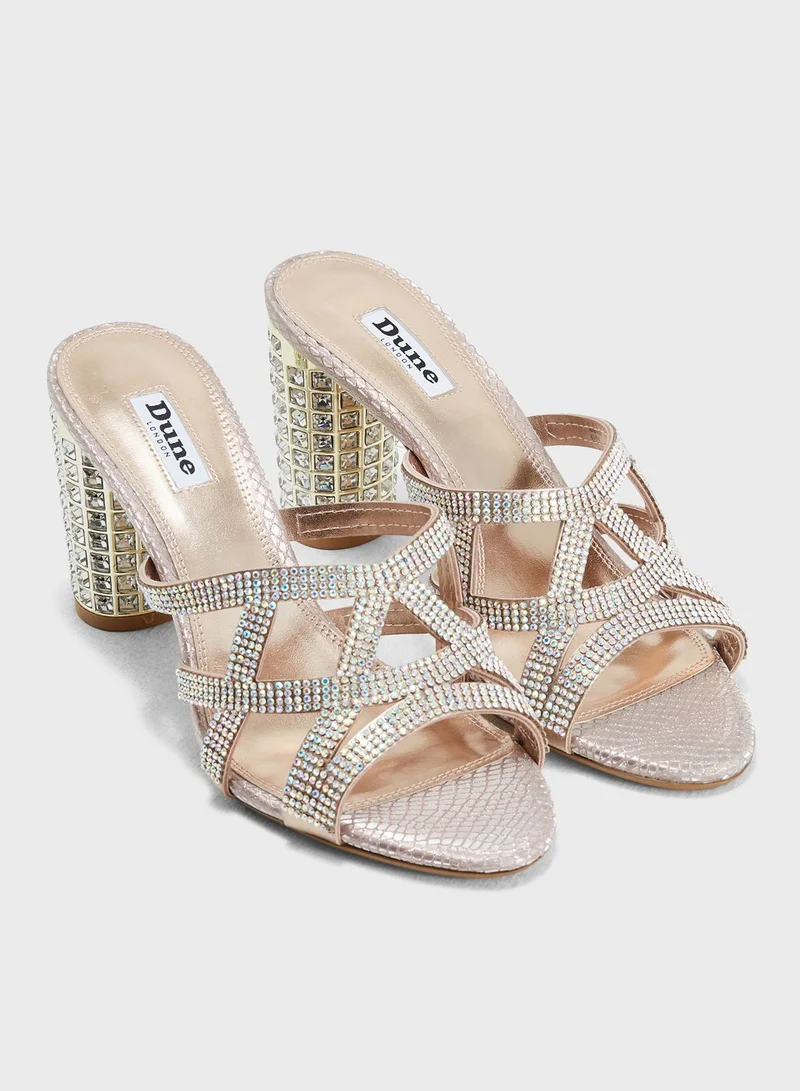 Dune LONDON Madrid Di Diamante Circular Heel