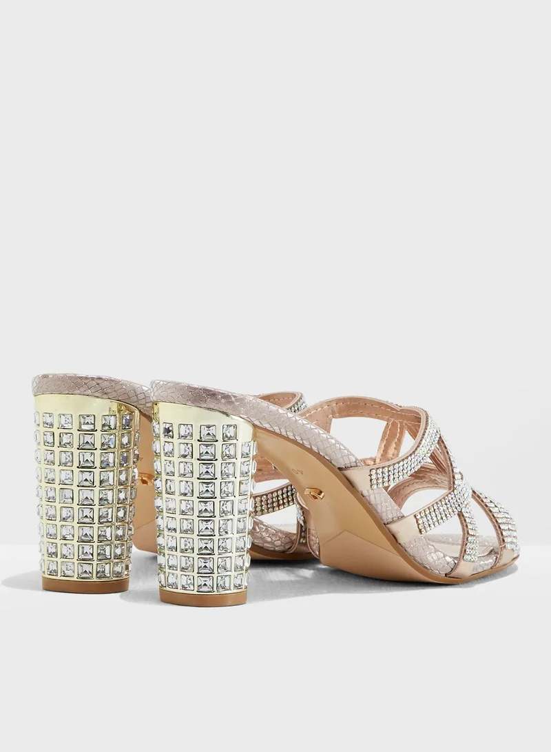 Dune LONDON Madrid Di Diamante Circular Heel