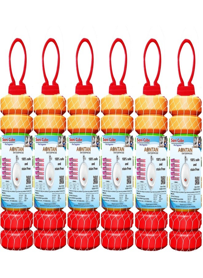 AONTAN ENTERPRISE معطر جو للمرحاض من شركة أونتان إنتربرايز، مكعبات معطرة تدوم طويلاً للمباول، معطر للحمامات، معطر للأحذية، مزيج من الروائح، عبوة من 6 قطع، وزن كل قطعة 100 غرام - Image 1