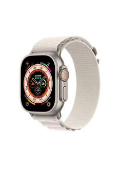Alpine Loop For Apple Watch Band Series 8 42mm 44mm 45mm 49mm Nylon Sports Solo Loop Stretch Woven Straps For iWatch Series 8/7/6/5/4/3/2/1/SE/Ultra - Starlight